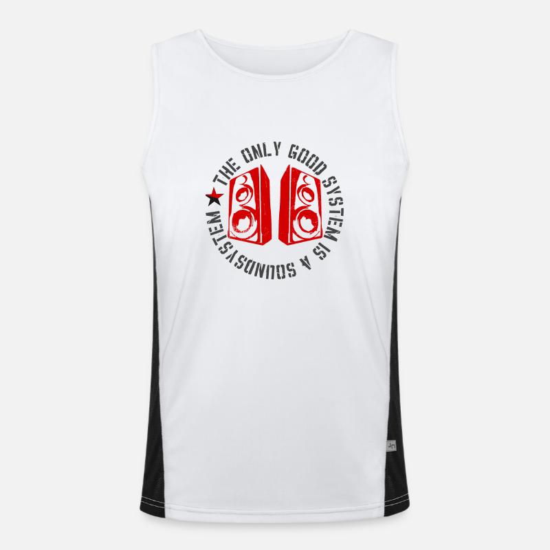 The only good system is a soundsystem Men's Functional Contrast Tank Top 