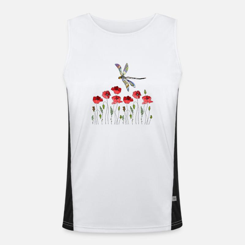 Libelle Funktionelles Kontrast-Tank Top für Männer 