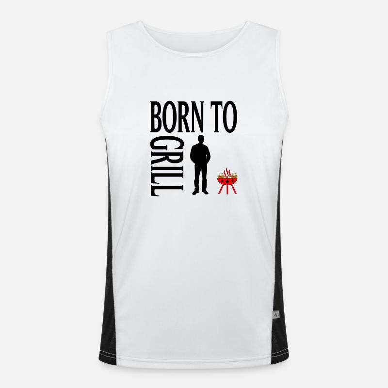 Grillen Funktionelles Kontrast-Tank Top für Männer 