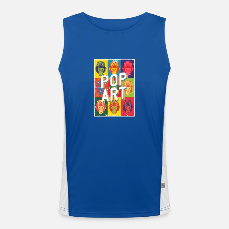 Pop Art Men's Functional Contrast Tank Top 