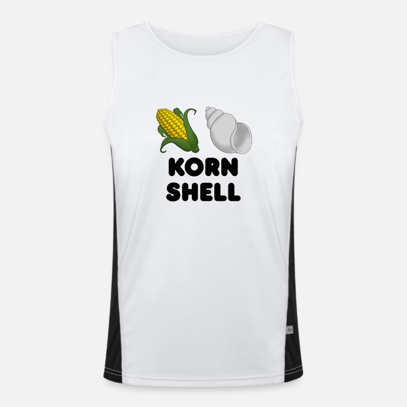 Korn Shell | KSH | Maisschale Funktionelles Kontrast-Tank Top für Männer 