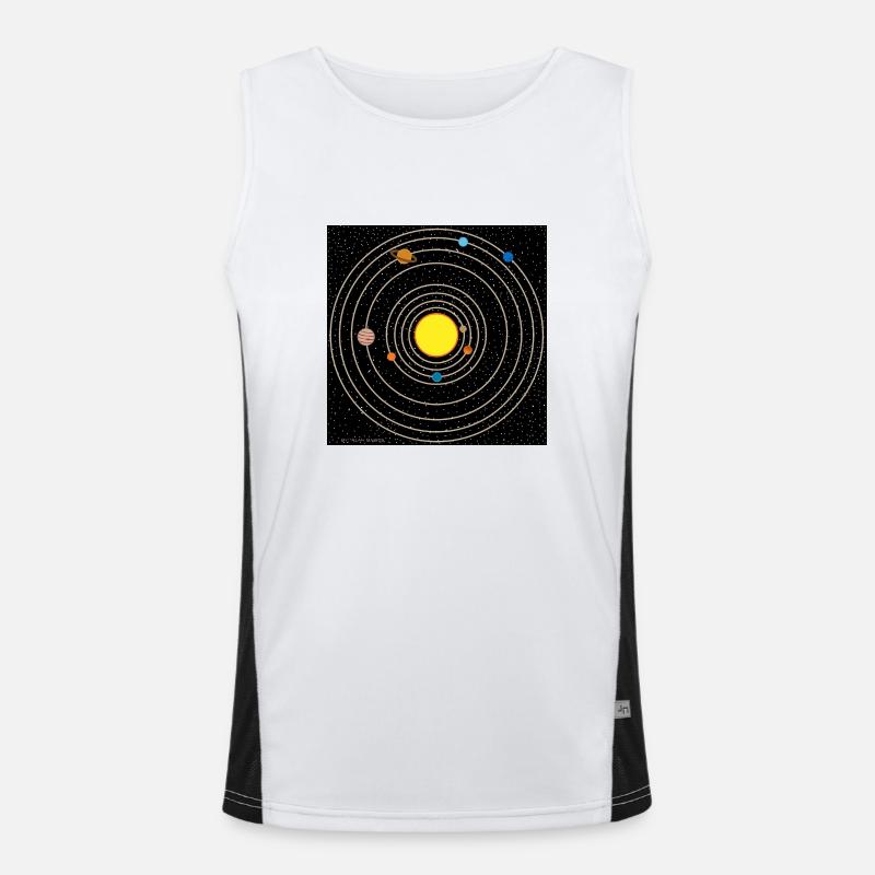 Solar system Men's Functional Contrast Tank Top 