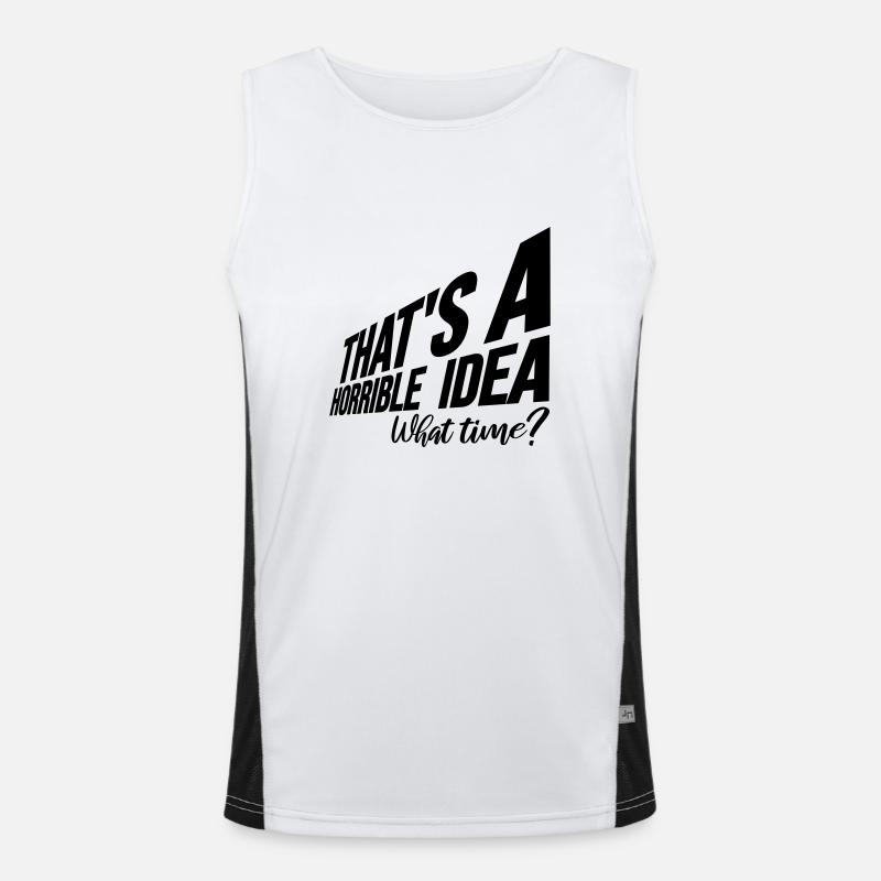 C’est une idée horrible Débardeur respirant contrasté Homme 