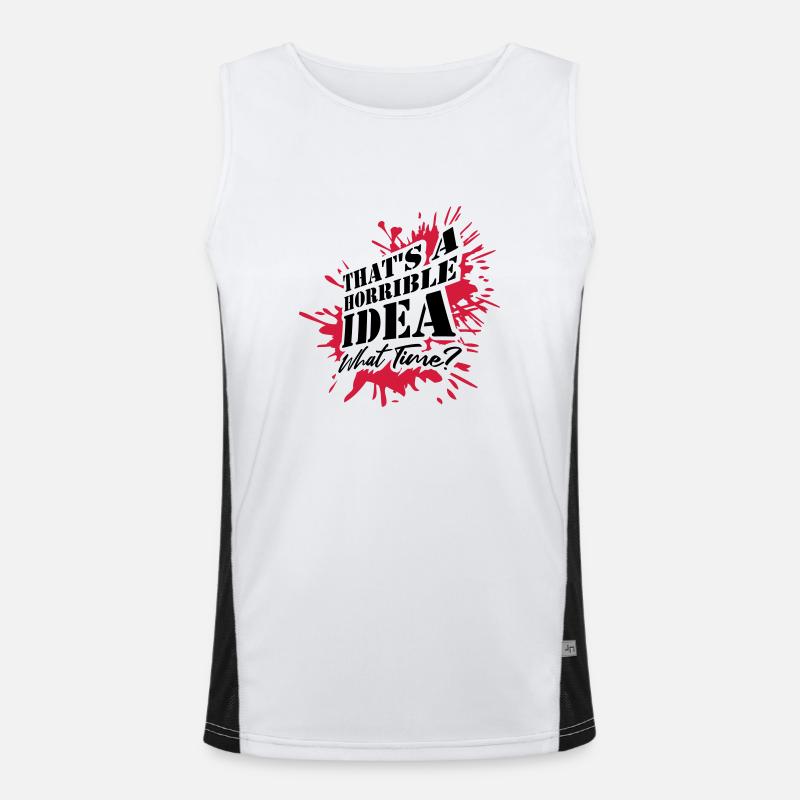 C’est une idée horrible Débardeur respirant contrasté Homme 