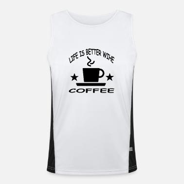 Caffè Canotta sportiva da uomo in contrasto cromatico 