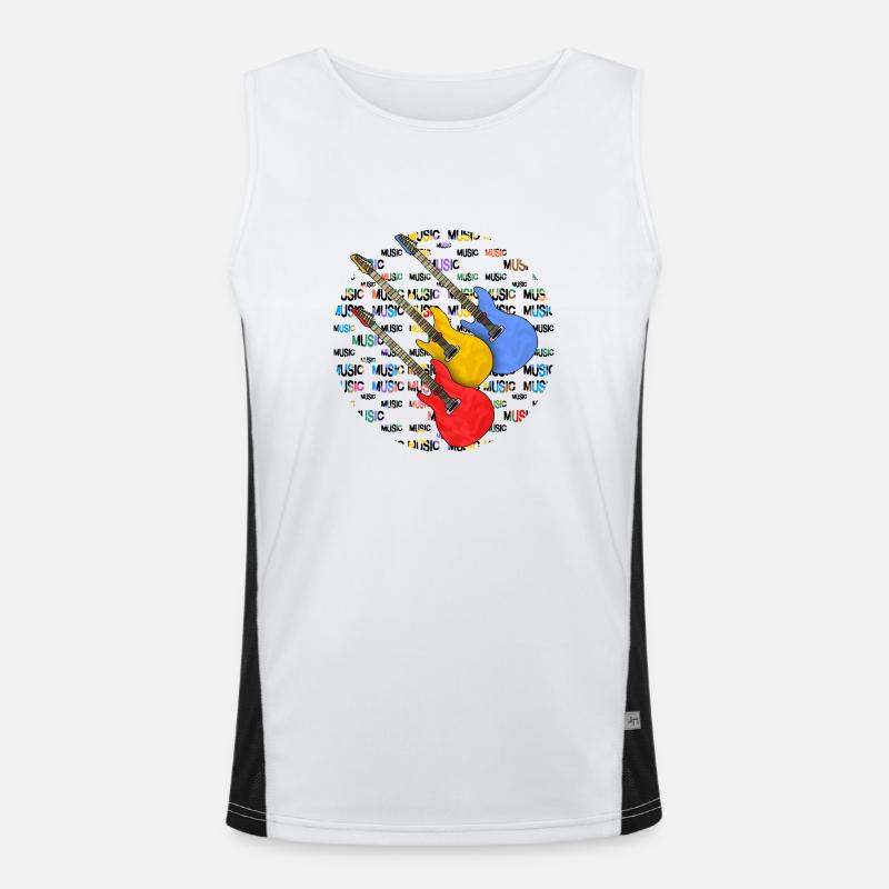 Gitarren Funktionelles Kontrast-Tank Top für Männer 
