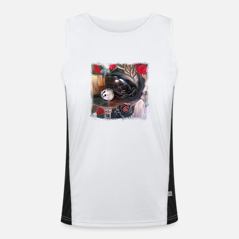 Demonic table ritual Men's Functional Contrast Tank Top 