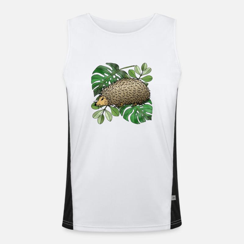Igel Funktionelles Kontrast-Tank Top für Männer 