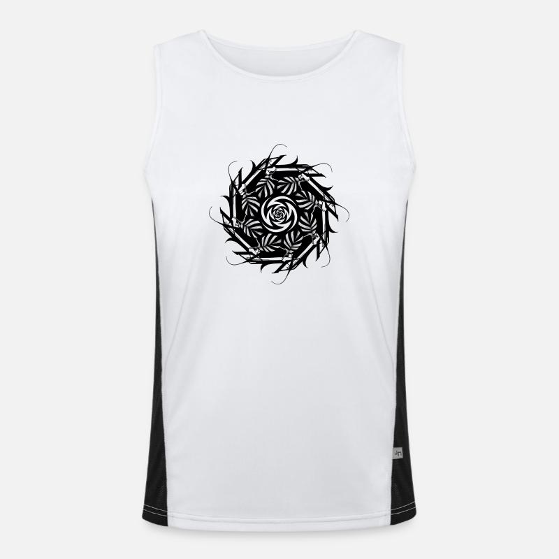 Leafcircle Funktionelles Kontrast-Tank Top für Männer 