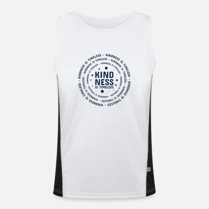 Freundlichkeit Statement Vorbild Geschenk Funktionelles Kontrast-Tank Top für Männer 