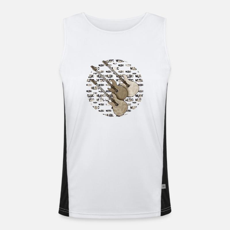 Gitarren Funktionelles Kontrast-Tank Top für Männer 