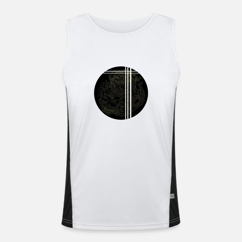 dragon Funktionelles Kontrast-Tank Top für Männer 