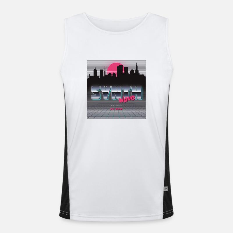Synthwave Men's Functional Contrast Tank Top 