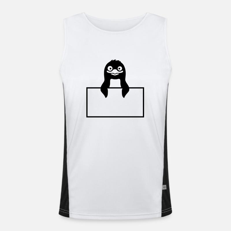 Insérer du texte Shield Penguin Débardeur respirant contrasté Homme 