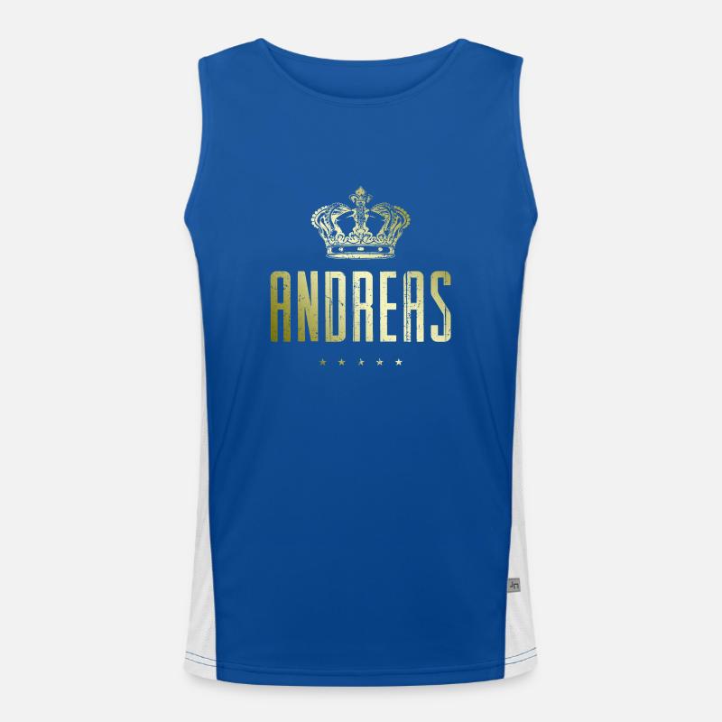 Andreas Men's Functional Contrast Tank Top 