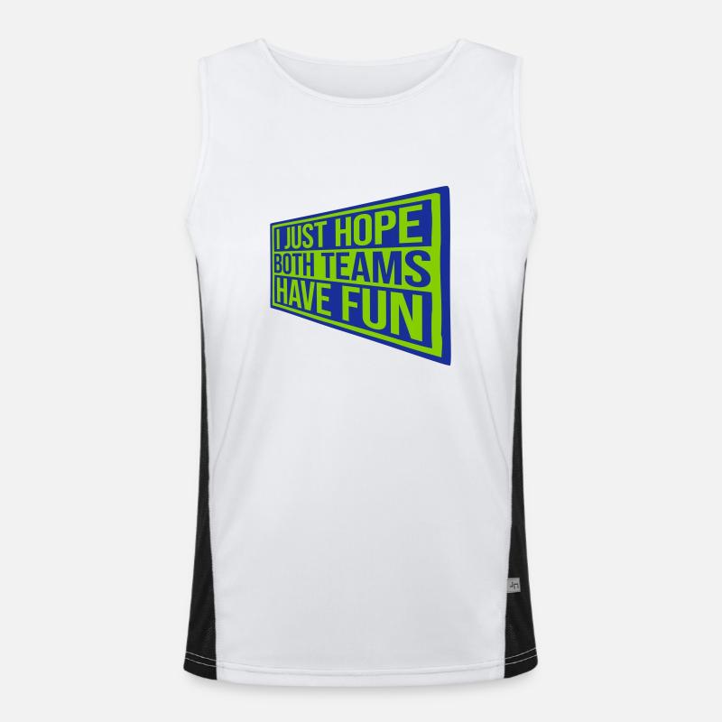 Both Teams Have Fun Men's Functional Contrast Tank Top 