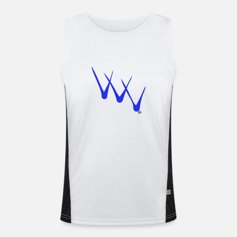 TRIPLE CHECKING. Men's Functional Contrast Tank Top 