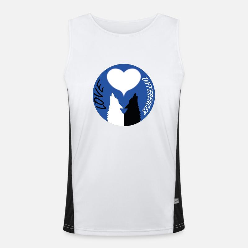 Love differences Men's Functional Contrast Tank Top 