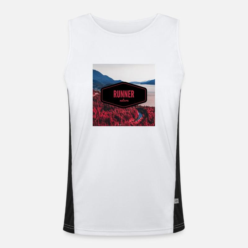 Runner Nature / Forest / Mountain Débardeur respirant contrasté Homme 