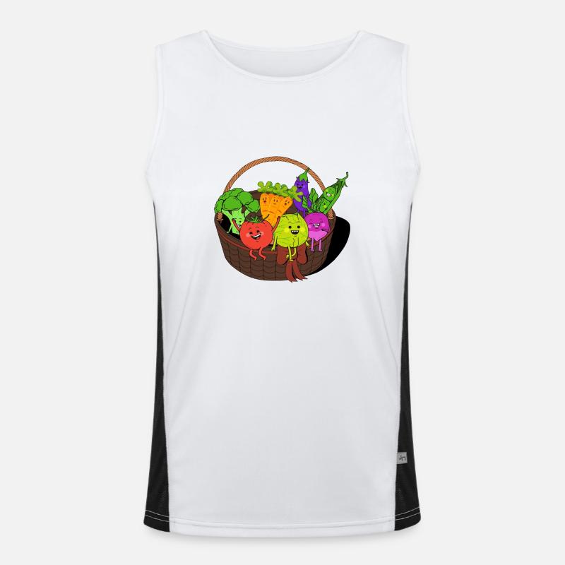 Vegetable basket Men's Functional Contrast Tank Top 