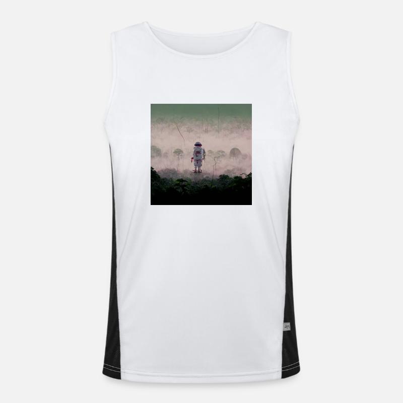 Lonely Voyager 009 Funktionelles Kontrast-Tank Top für Männer 