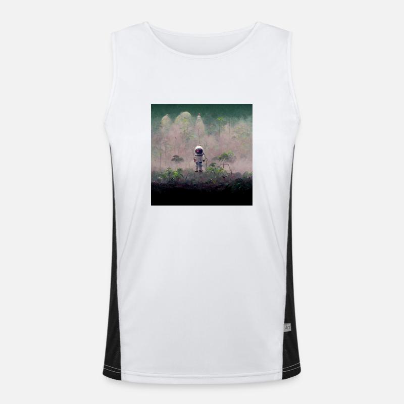 Lonely Voyager 048 Funktionelles Kontrast-Tank Top für Männer 