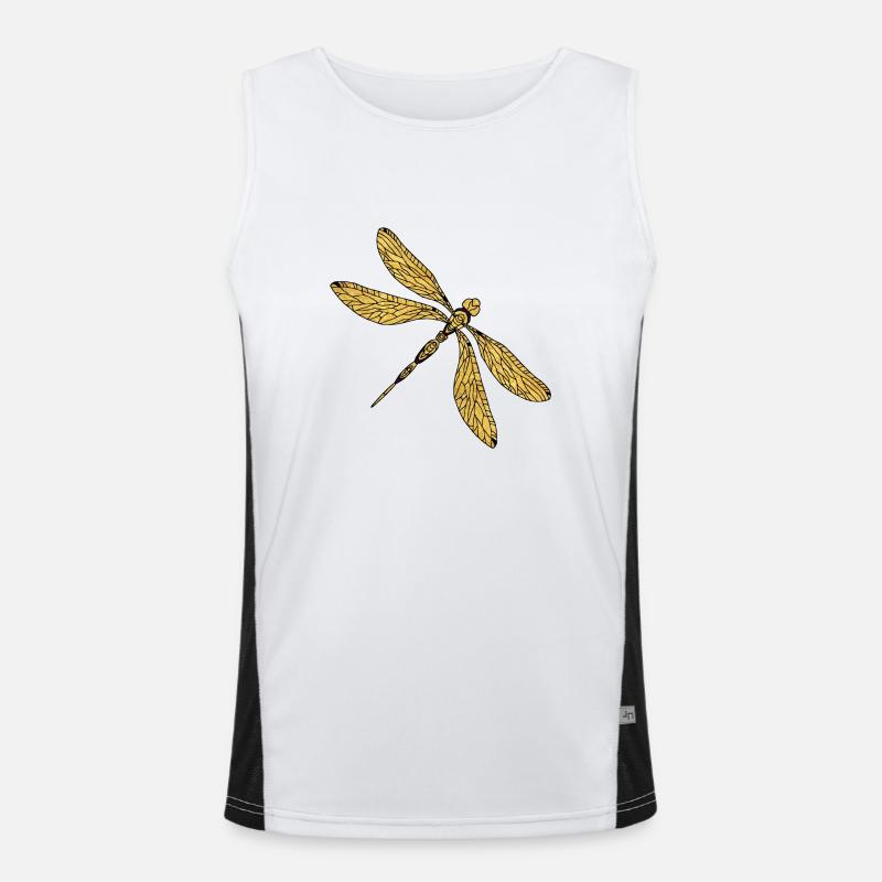 Libelle Funktionelles Kontrast-Tank Top für Männer 