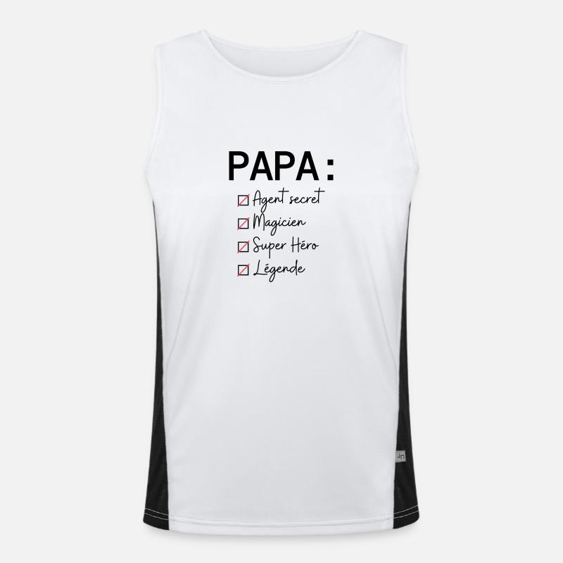 Liste de papa Débardeur respirant contrasté Homme 