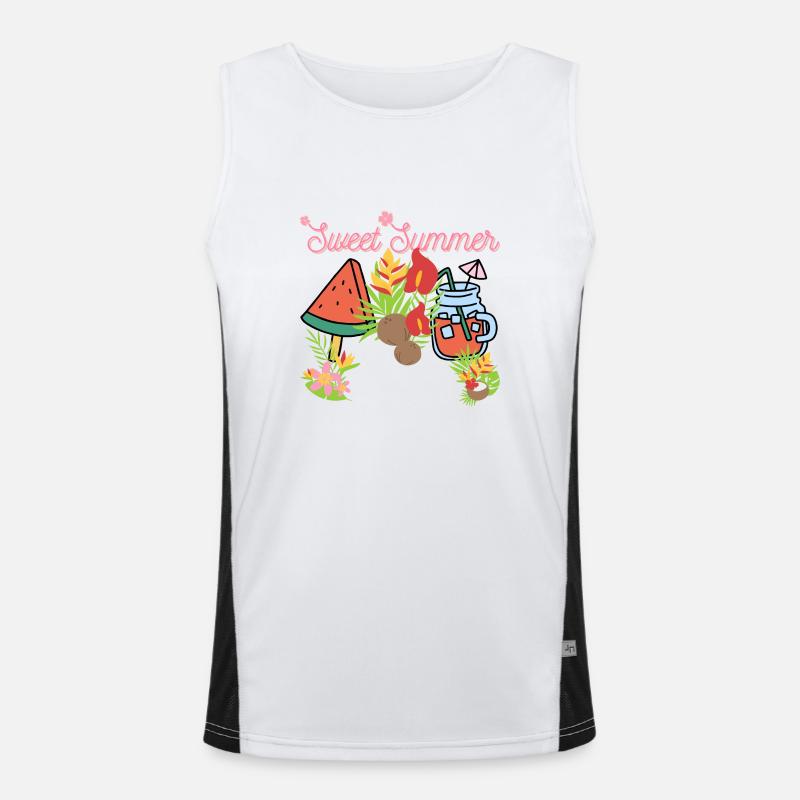 Sweet Summer Funktionelles Kontrast-Tank Top für Männer 
