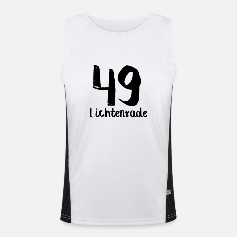 49 lichtenrade black Funktionelles Kontrast-Tank Top für Männer 