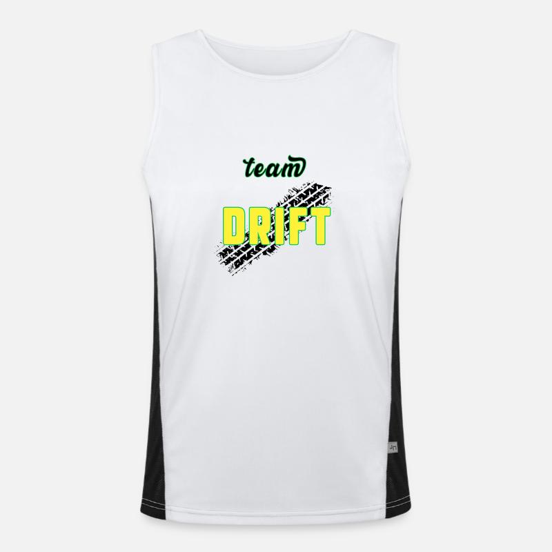 Team DRIFT Débardeur respirant contrasté Homme 