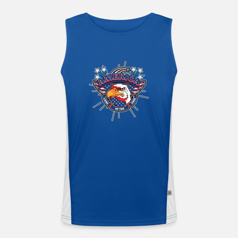 America Men's Functional Contrast Tank Top 