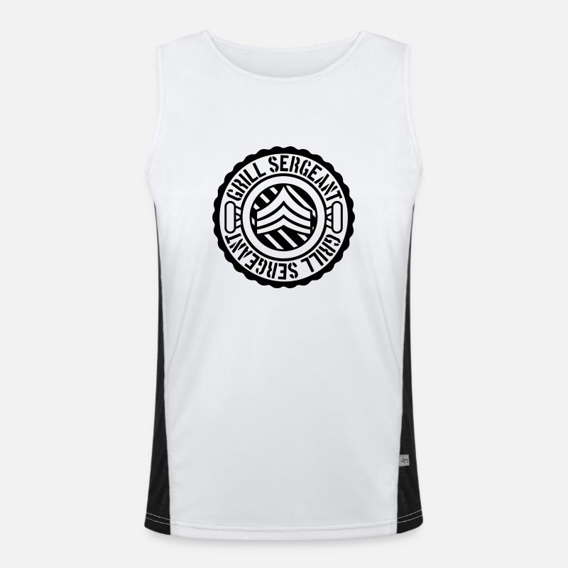 Grill Grill Sergeant Stamp Men's Functional Contrast Tank Top 