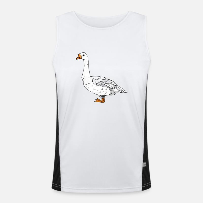 Gans Funktionelles Kontrast-Tank Top für Männer 