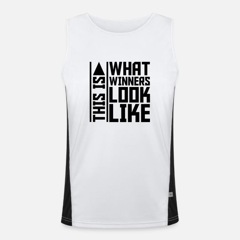 What Winners Look Like Funktionelles Kontrast-Tank Top für Männer 