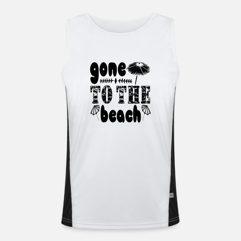 Gone to the Beach Funktionelles Kontrast-Tank Top für Männer 