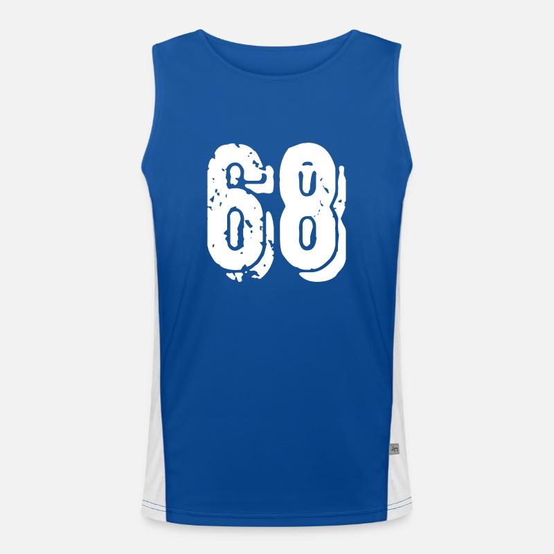 Maillot à 68 numéros Débardeur respirant contrasté Homme 