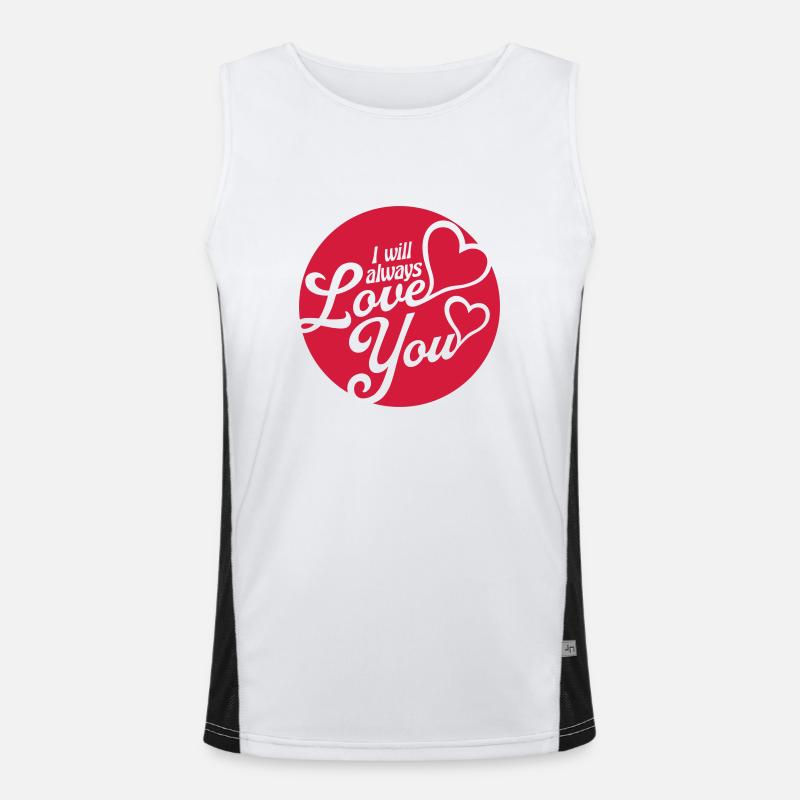 I will always love Funktionelles Kontrast-Tank Top für Männer 