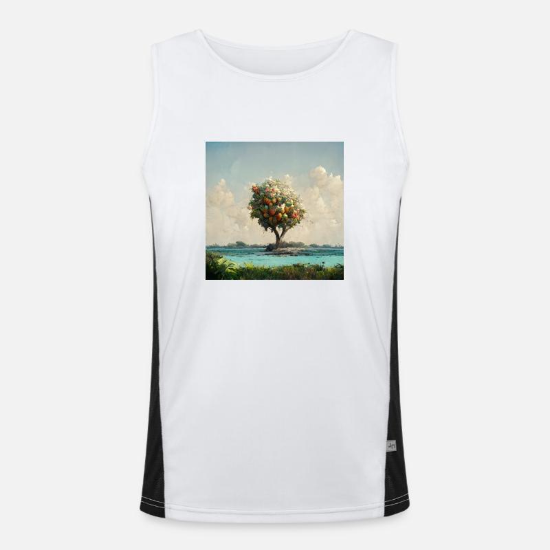Tree Island Men's Functional Contrast Tank Top 