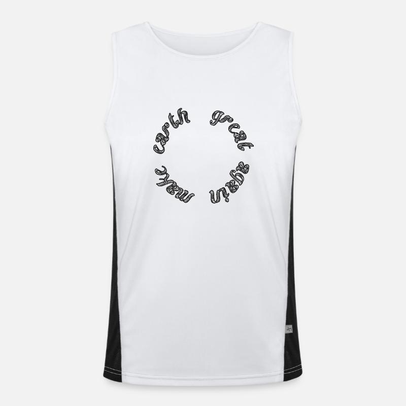 make earth great again Men's Functional Contrast Tank Top 
