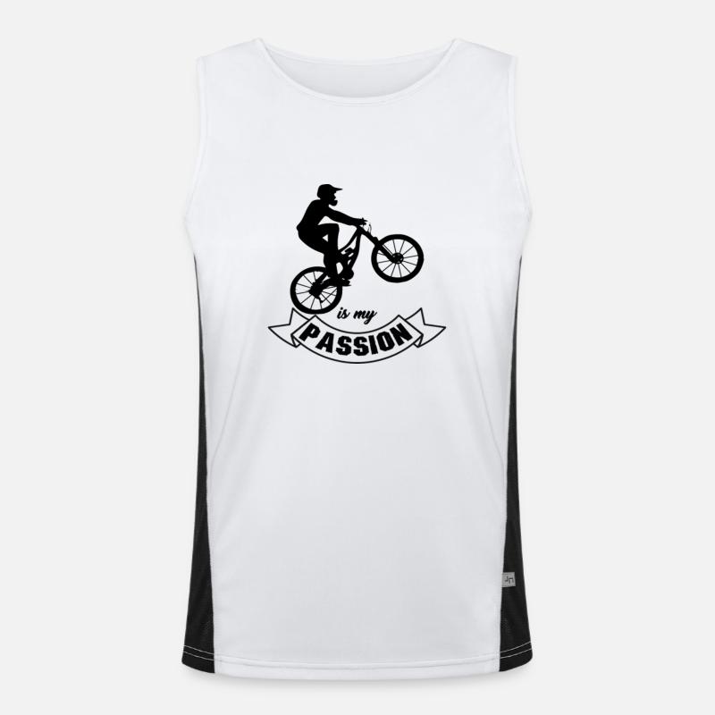 MTB is my Passion Men's Functional Contrast Tank Top 