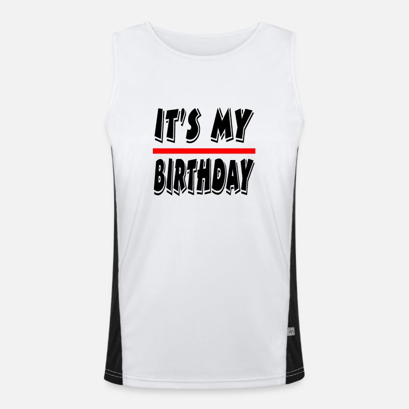 Birthday Men's Functional Contrast Tank Top 