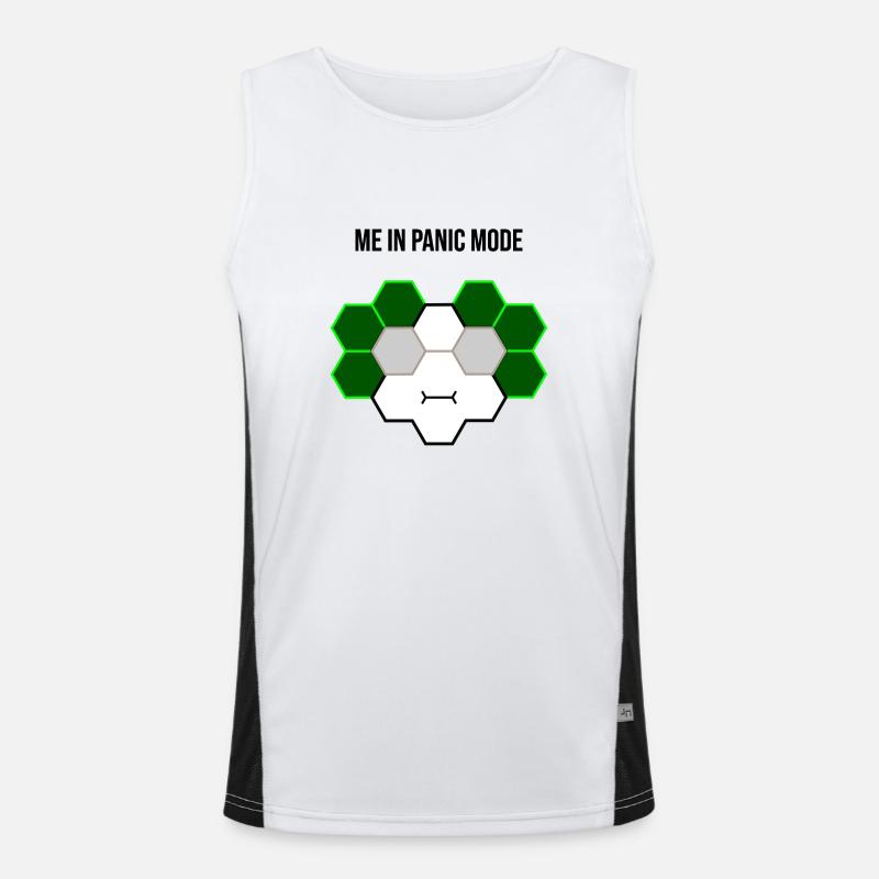 Me in panic mode Funktionelles Kontrast-Tank Top für Männer 
