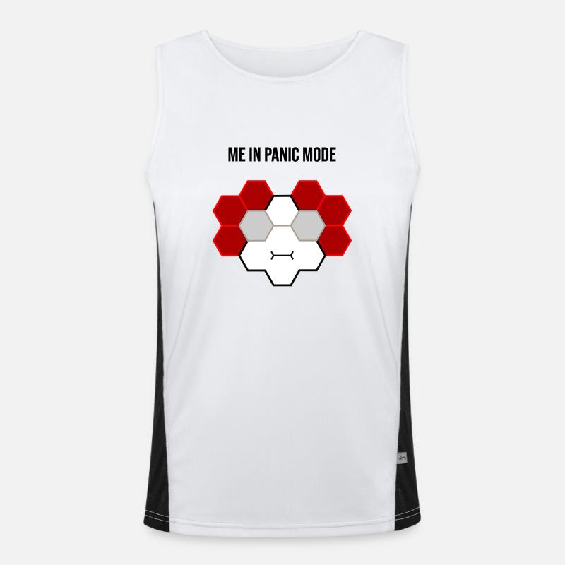 Me in panic mode Funktionelles Kontrast-Tank Top für Männer 