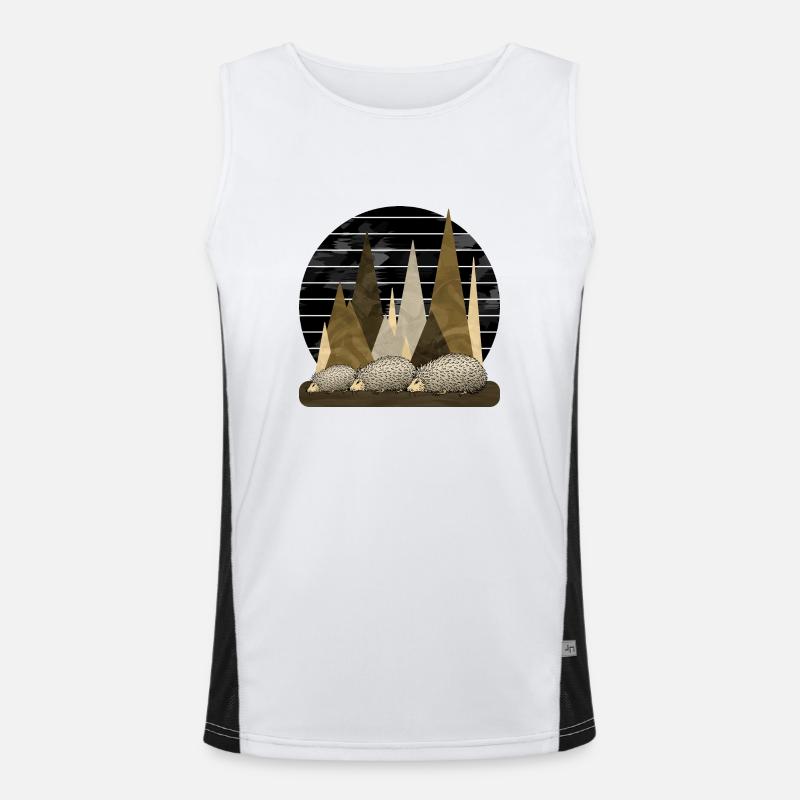 Igel Funktionelles Kontrast-Tank Top für Männer 