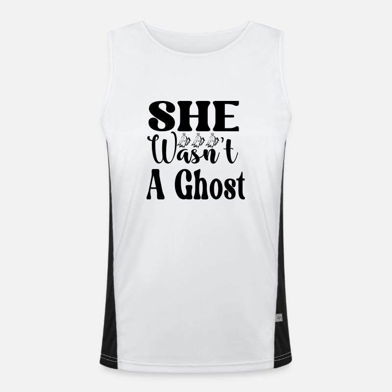She wasn´t a Ghost Funktionelles Kontrast-Tank Top für Männer 