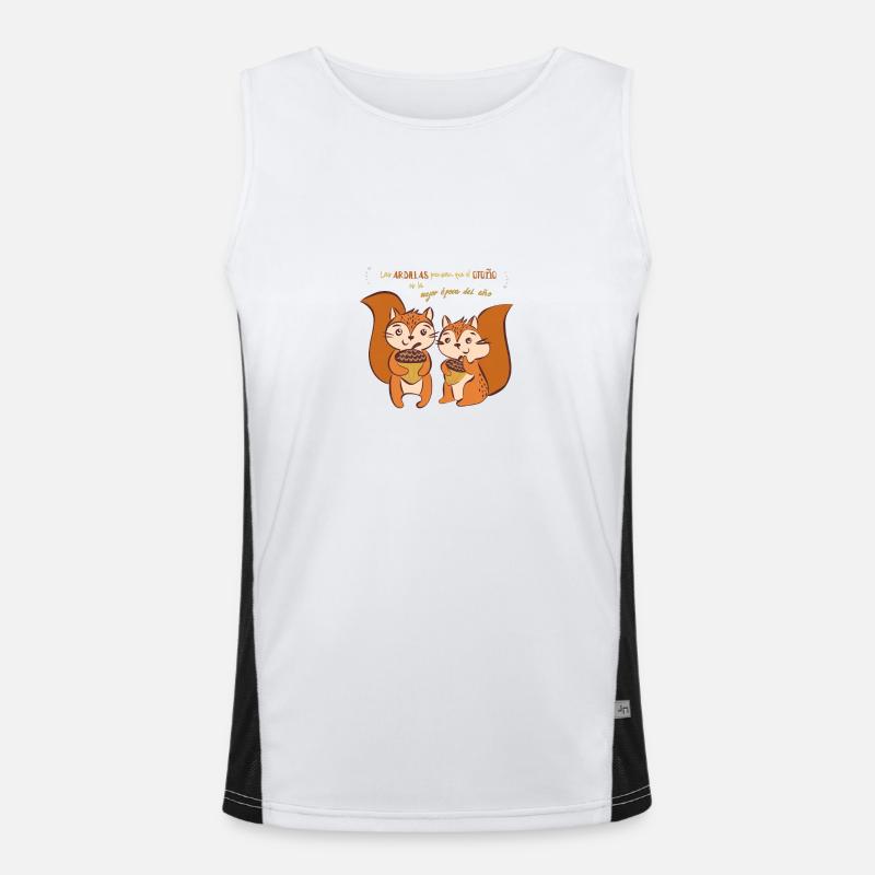 Squirrels think... Men's Functional Contrast Tank Top 