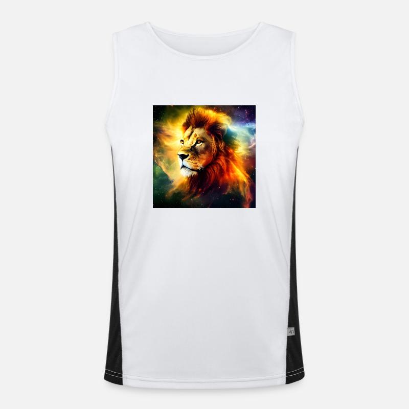 Mystical Lion Men's Functional Contrast Tank Top 