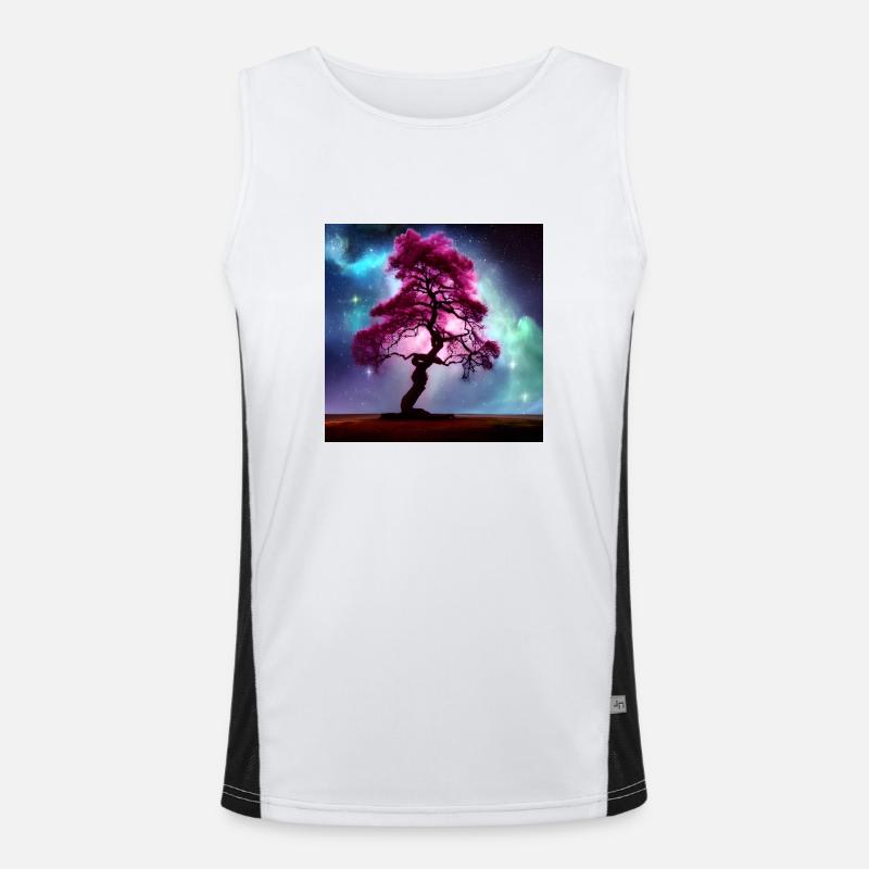 Mystical tree Men's Functional Contrast Tank Top 