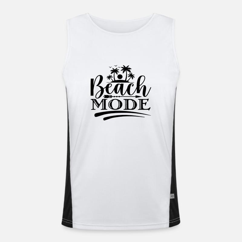 Beach Mode Funktionelles Kontrast-Tank Top für Männer 